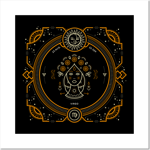Virgo Sacred Symbol Wall Art by DISOBEY